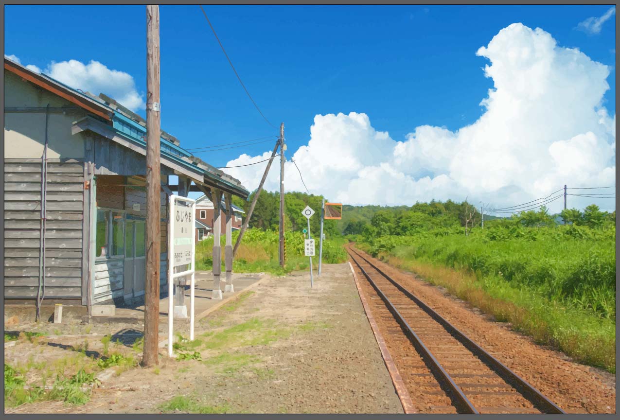 簡単写真加工だけで夏っぽいイラストを作る方法