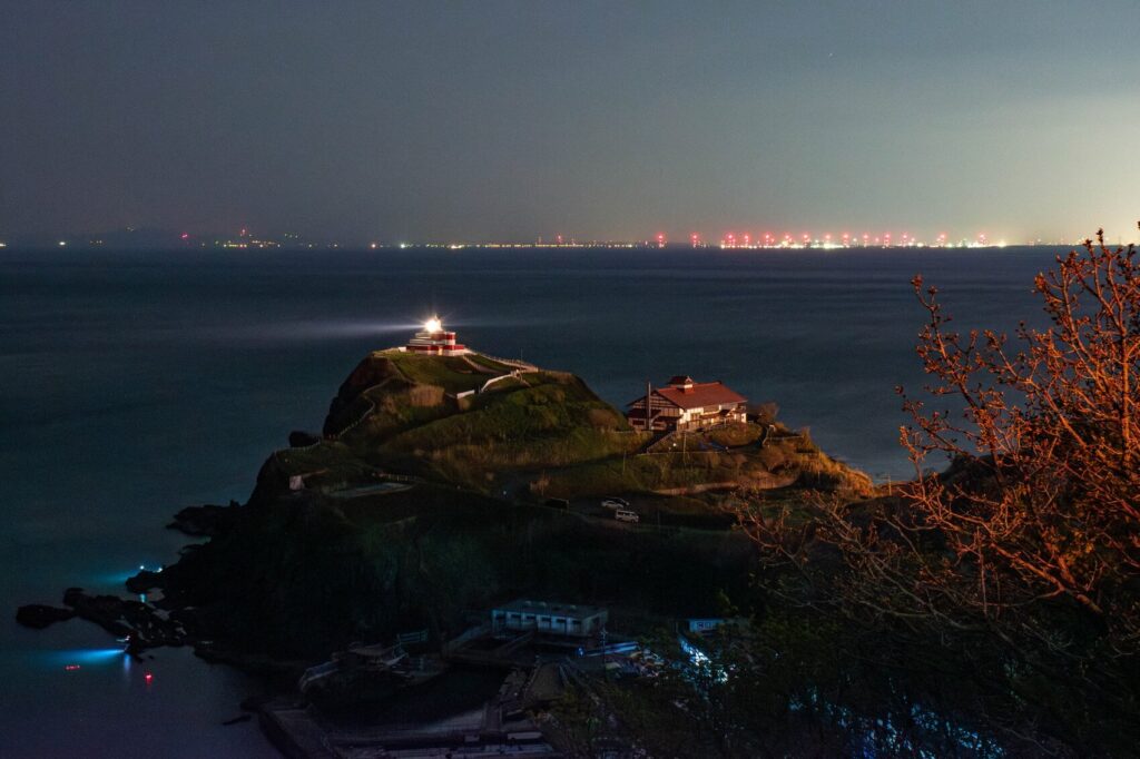 祝津パノラマ展望台からの夜景